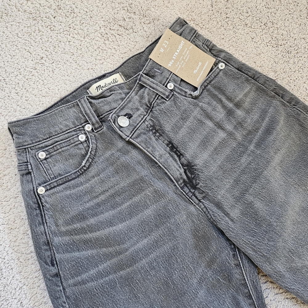 Madewell 90s Straight Jean in Burwick Wash: Cross-Tab Edition - Picture 7 of 11